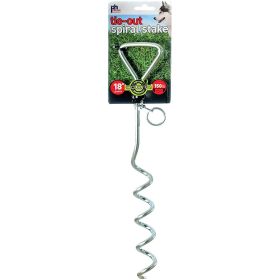 Prevue Pet Products Spiral Tie-Out Stake Heavy Duty (Option: 18 Inch)